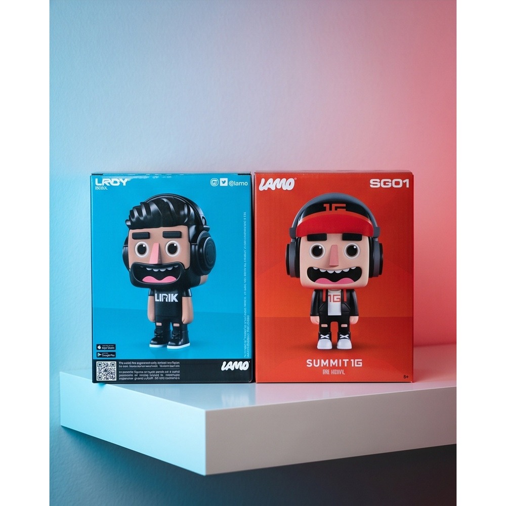 LAMO‎ AR Vinyl Figure Set of 2 Summit1G SG01 and Lirik LK01 Streamer Figures NIB